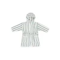 Jollein Badjas 3-4 jaar Stripe Terry - Sea Green - GOTS