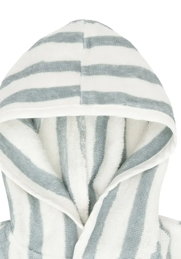 Jollein Badjas 3-4 jaar Stripe Terry - Sea Green - GOTS