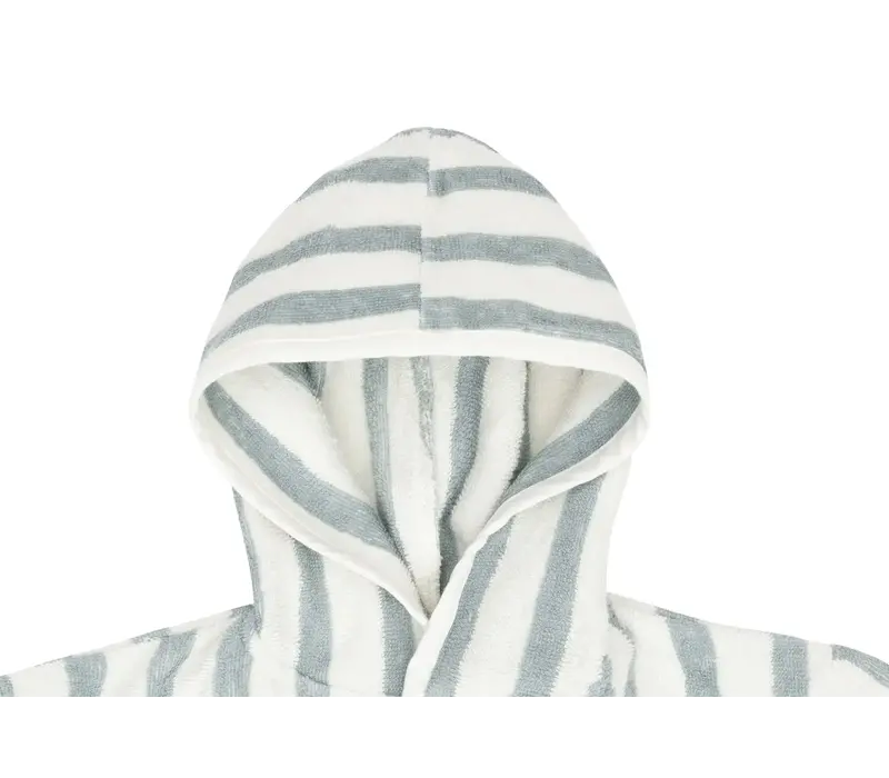 Jollein Badjas 3-4 jaar Stripe Terry - Sea Green - GOTS
