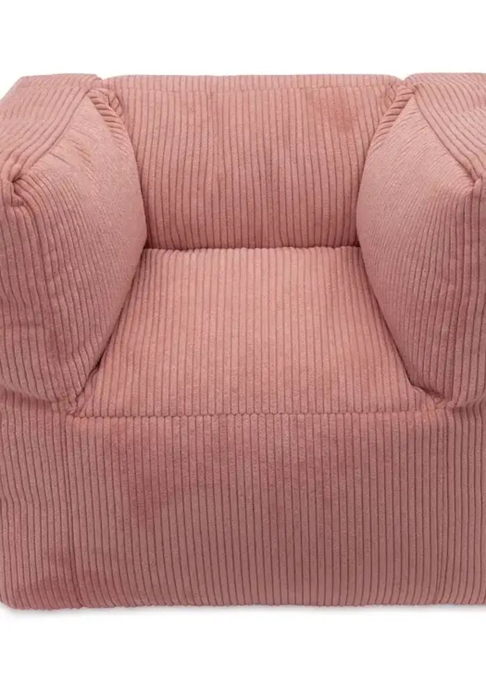 Jollein Fauteuiltje Beanbag corduroy wild rose