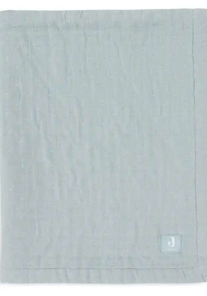 Jollein Deken Hydrofiel 75x100cm Jacquard - Sea Green - GOTS