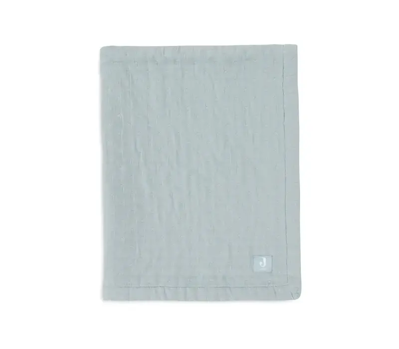 Jollein Deken Hydrofiel 75x100cm Jacquard - Sea Green - GOTS