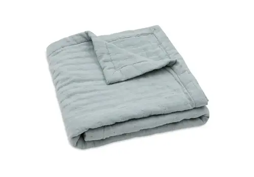 Jollein Jollein Deken Hydrofiel 75x100cm Jacquard - Sea Green - GOTS