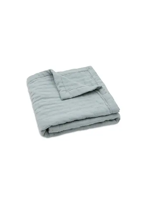 Jollein Jollein Deken Hydrofiel 75x100cm Jacquard - Sea Green - GOTS