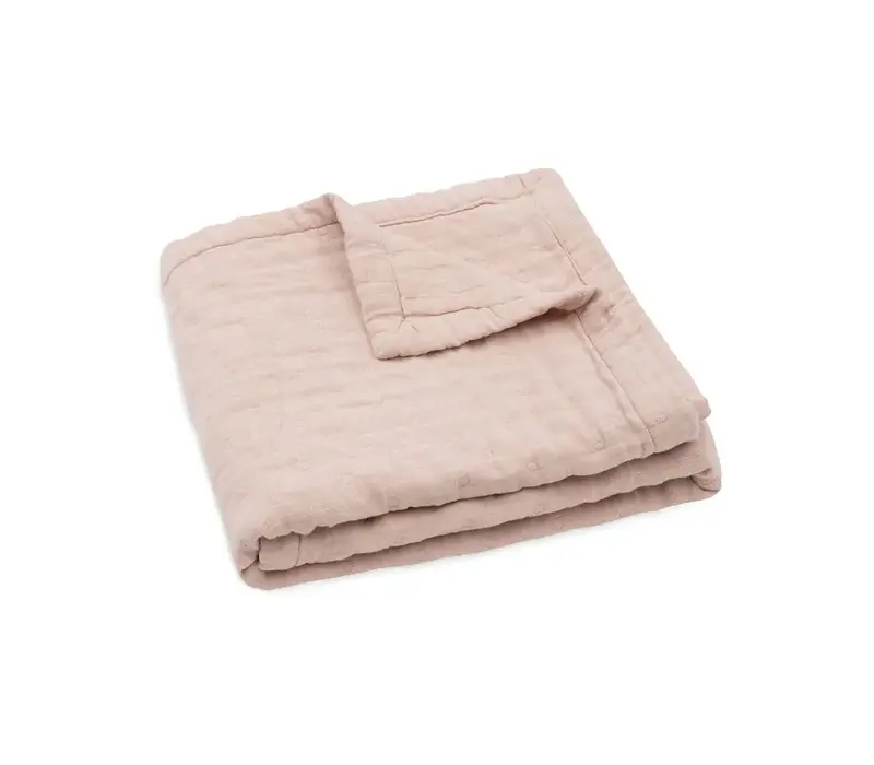 Jollein Deken Hydrofiel 75x100cm Jacquard - Wild Rose - GOTS