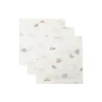 Jollein Hydrofiel Monddoekje 31x31cm - On The Go - 3 Stuks