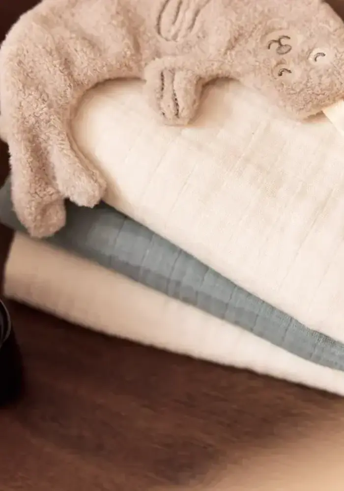 Jollein Hydrofiele Doek Large 115x115cm - Sea Green/Ivory - 2 Stuks