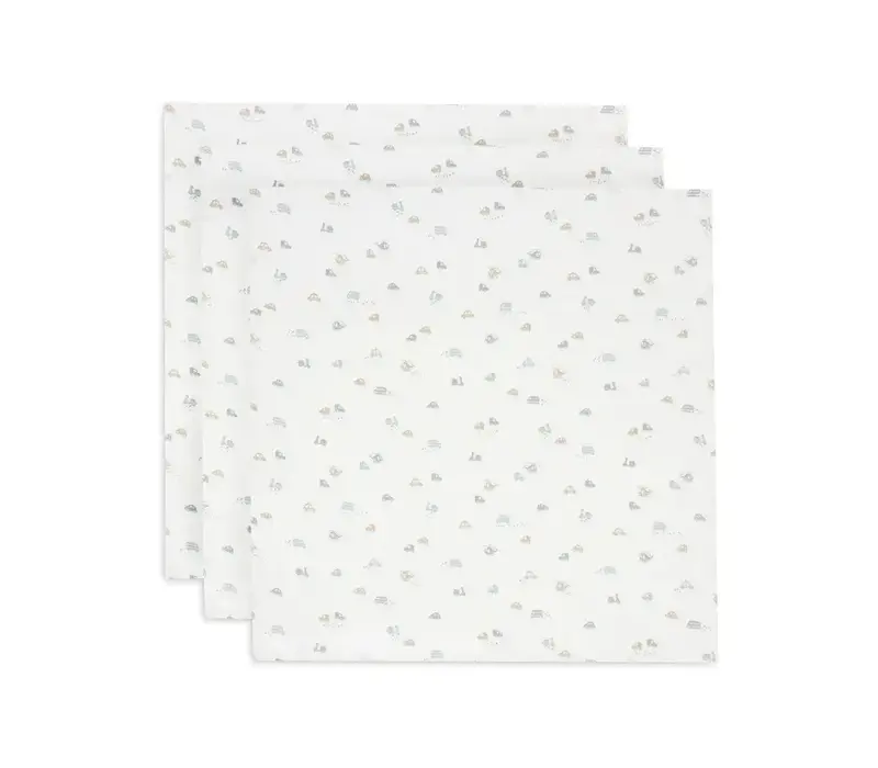 Jollein Hydrofiele Doek Small 70x70cm - On The Go - 3 Stuks