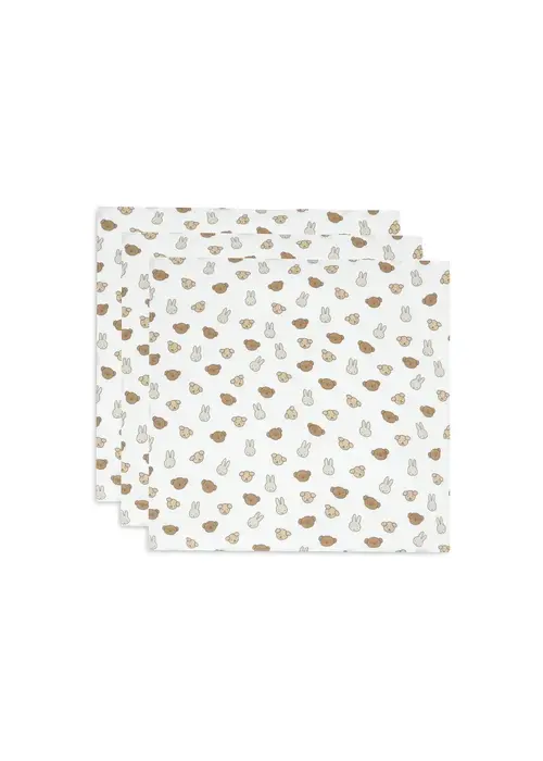 Jollein Jollein Hydrofiele Doek Small 70x70cm - Miffy and Friends - 3 Stuks