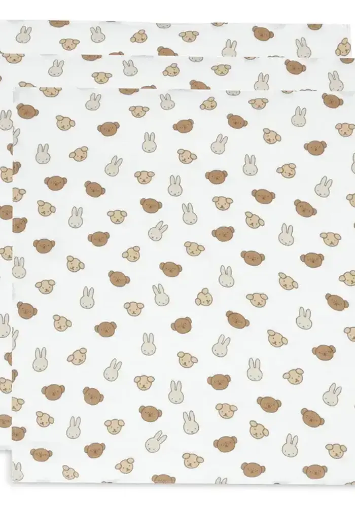 Jollein Hydrofiele Doek Small 70x70cm - Miffy and Friends - 3 Stuks