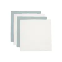 Jollein Hydrofiele Doek Small 70x70cm - Sea Green/Ivory - 4 Stuks