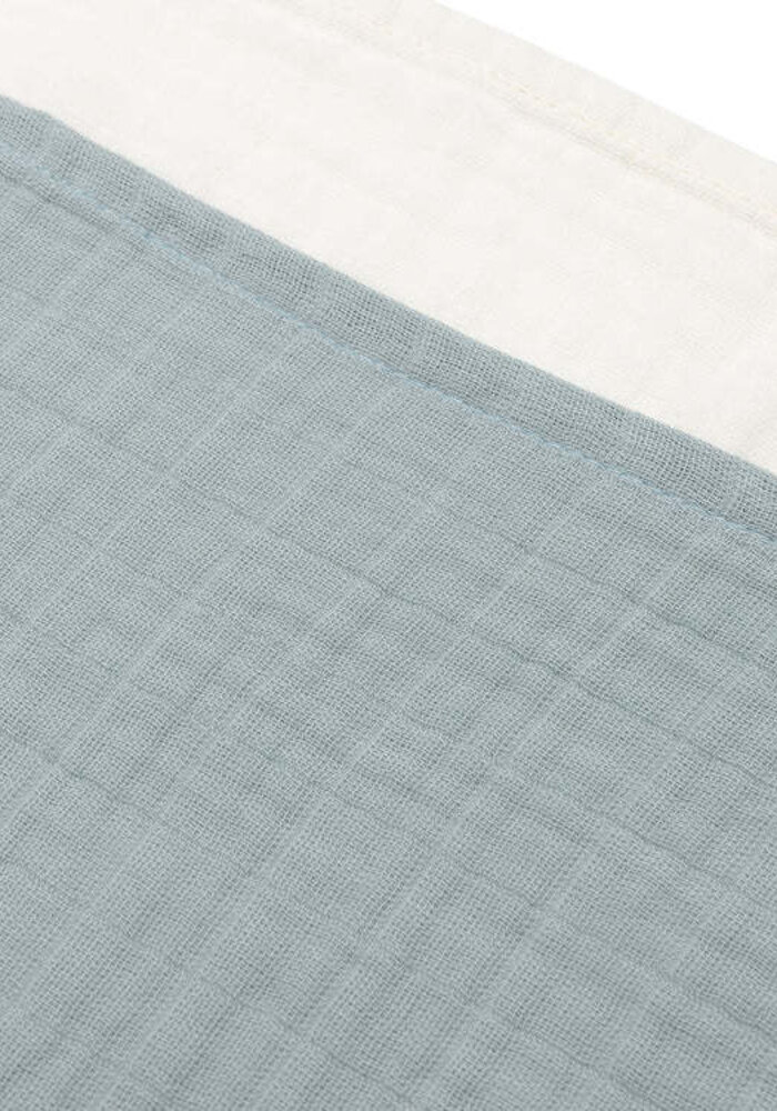 Jollein Hydrofiele Doek Small 70x70cm - Sea Green/Ivory - 4 Stuks