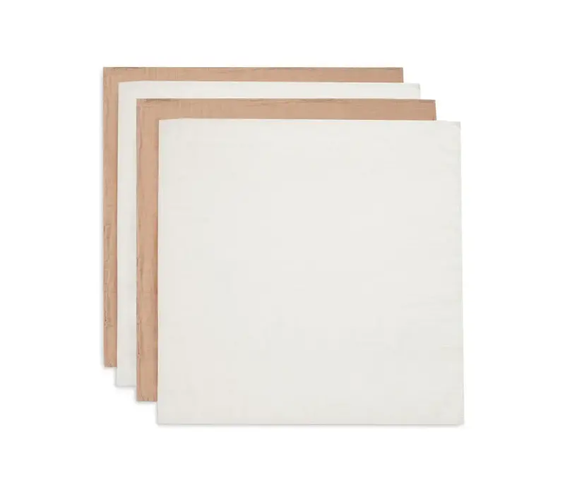 Jollein Hydrofiele Doek Small 70x70cm - Biscuit/Ivory - 4 Stuks