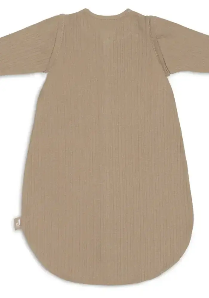 Jollein Slaapzak met Afritsbare Mouw Rond Ajour - Biscuit
