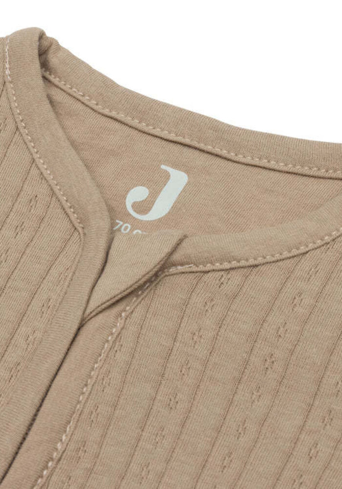 Jollein Slaapzak met Afritsbare Mouw Rond Ajour - Biscuit