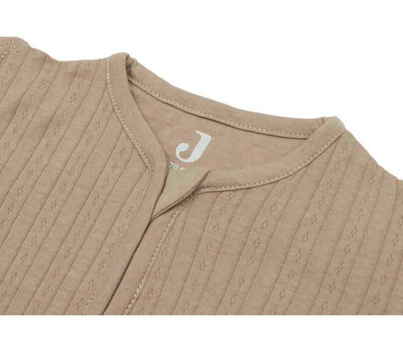 Jollein Slaapzak met Afritsbare Mouw Rond Ajour - Biscuit