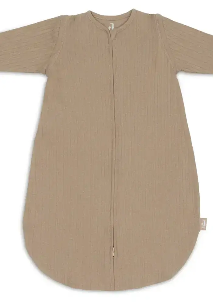 Jollein Slaapzak met Afritsbare Mouw Rond Ajour - Biscuit