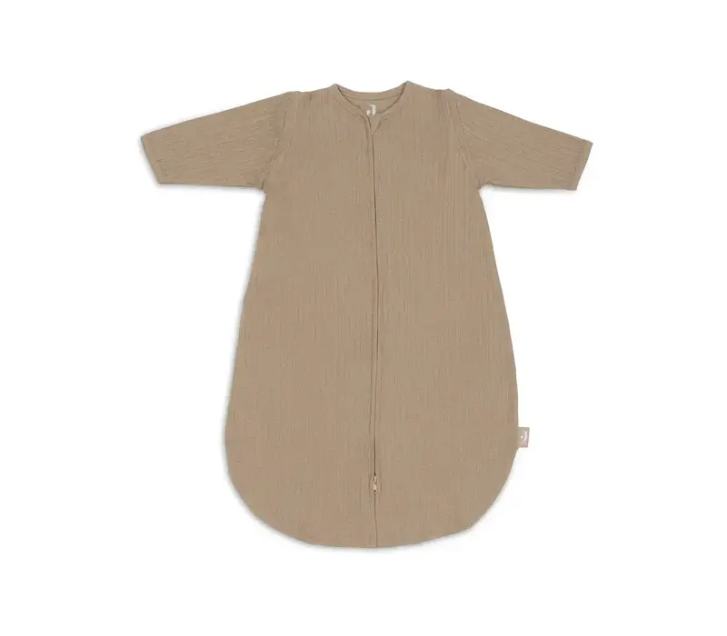 Jollein Slaapzak met Afritsbare Mouw Rond Ajour - Biscuit