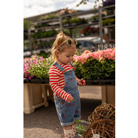 The New TNSTNayla Short Denim Dungarees Light Blue Denim EMB
