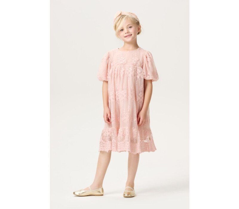 Noppies Girls Dress Mena short sleeve Evening Sand