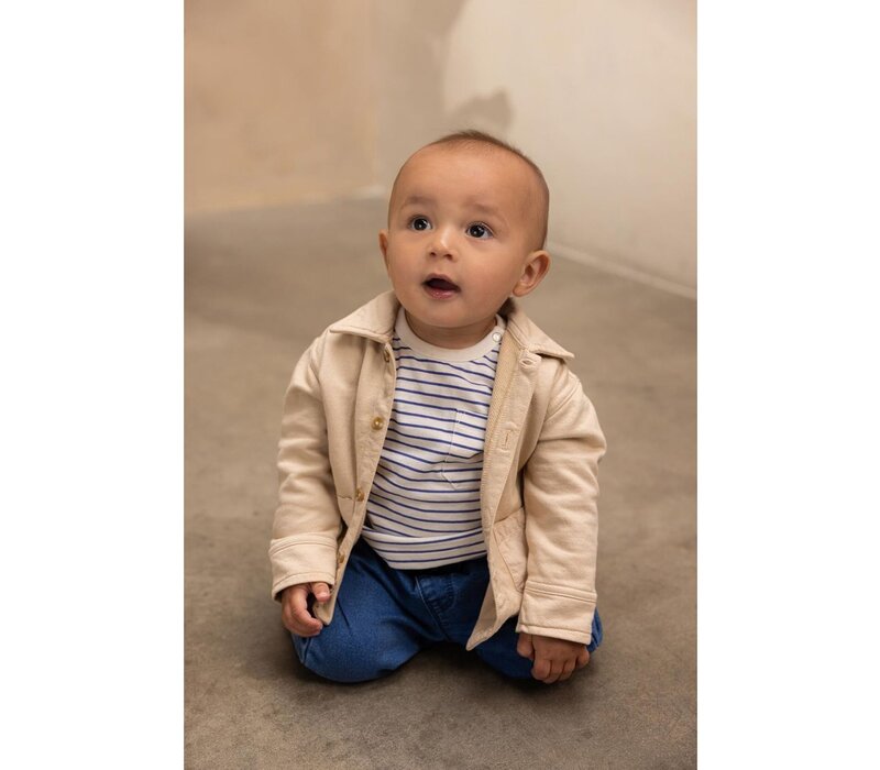 Noppies Boys Cardigan Oakleaf long sleeve Soft Sand