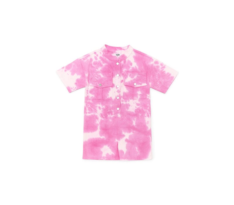 Salty Stitch Salty Playsuit tie dye - Pink