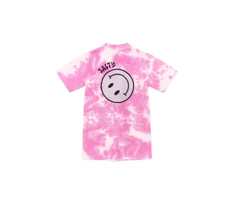 Salty Stitch Salty Playsuit tie dye - Pink