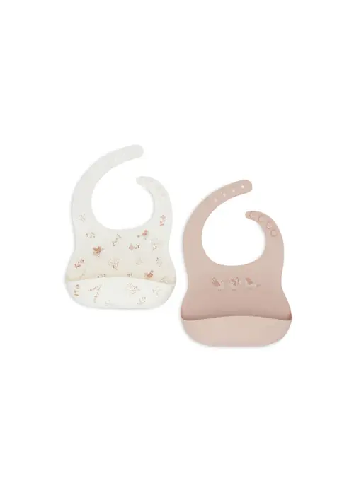 Jollein Jollein Slab Siliconen 2 Pack Lovely Birds