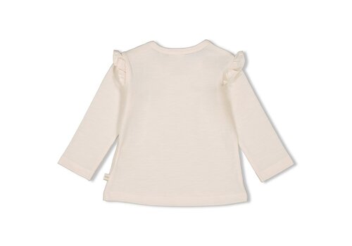 Feetje Feetje Longsleeve ruches - Starfish Wishes Offwhite