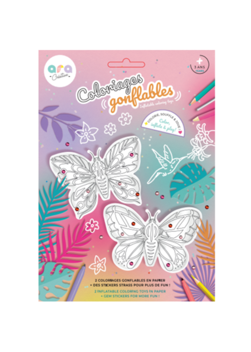 Ara Créative Ara Créative Opblaasbare kleurplaat Vlinders