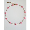 ByMelo ByMelo Ketting Flower roze