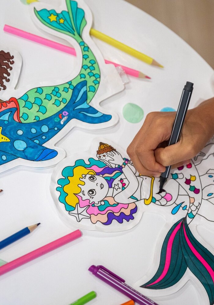 Ara Créative Opblaasbare kleurplaat Zeemeerminnen