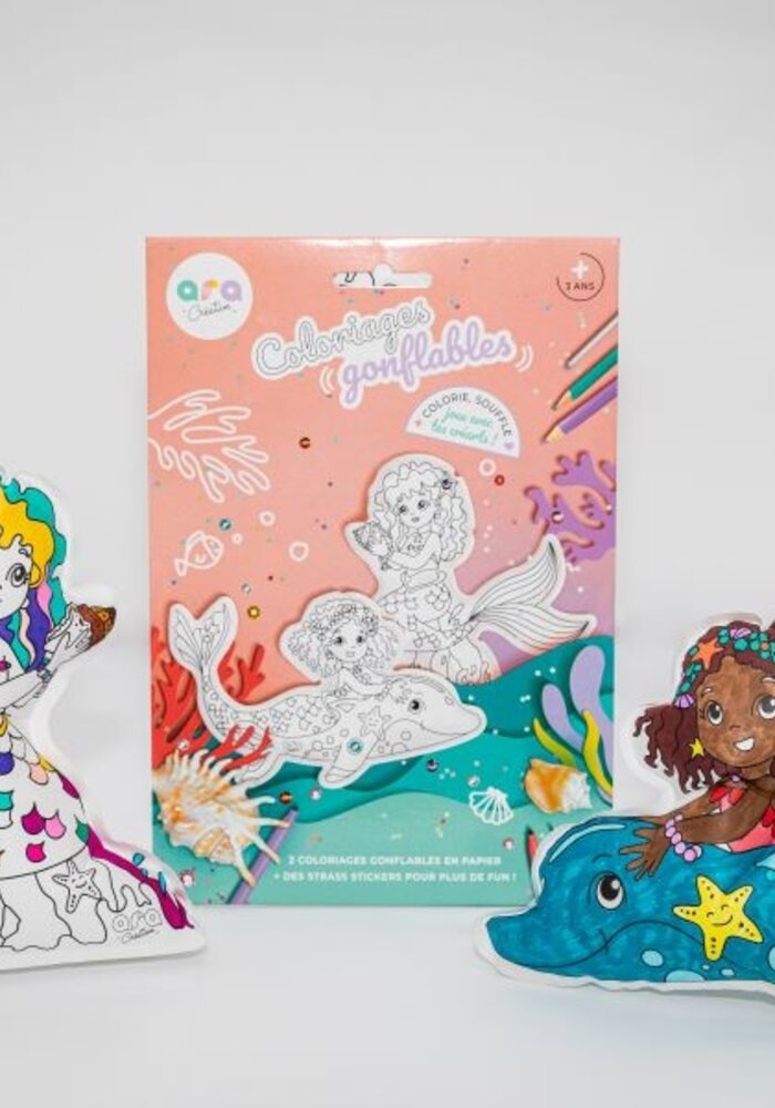 Ara Créative Opblaasbare kleurplaat Zeemeerminnen