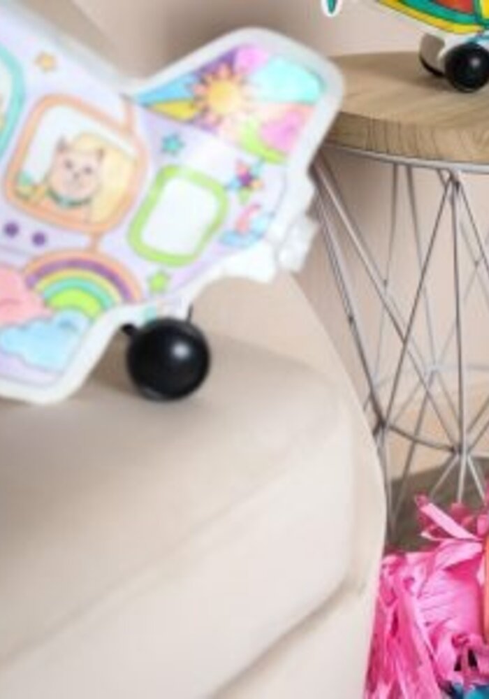 Ara Créative Opblaasbare kleurplaat Vliegtuig-Helicopter