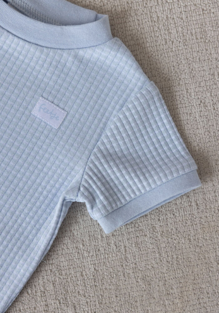 Feetje Shortama Wafel- Summer Babyblue