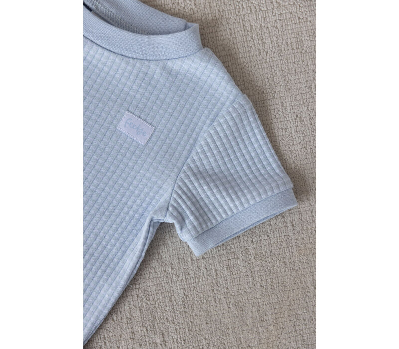 Feetje Shortama Wafel- Summer Babyblue