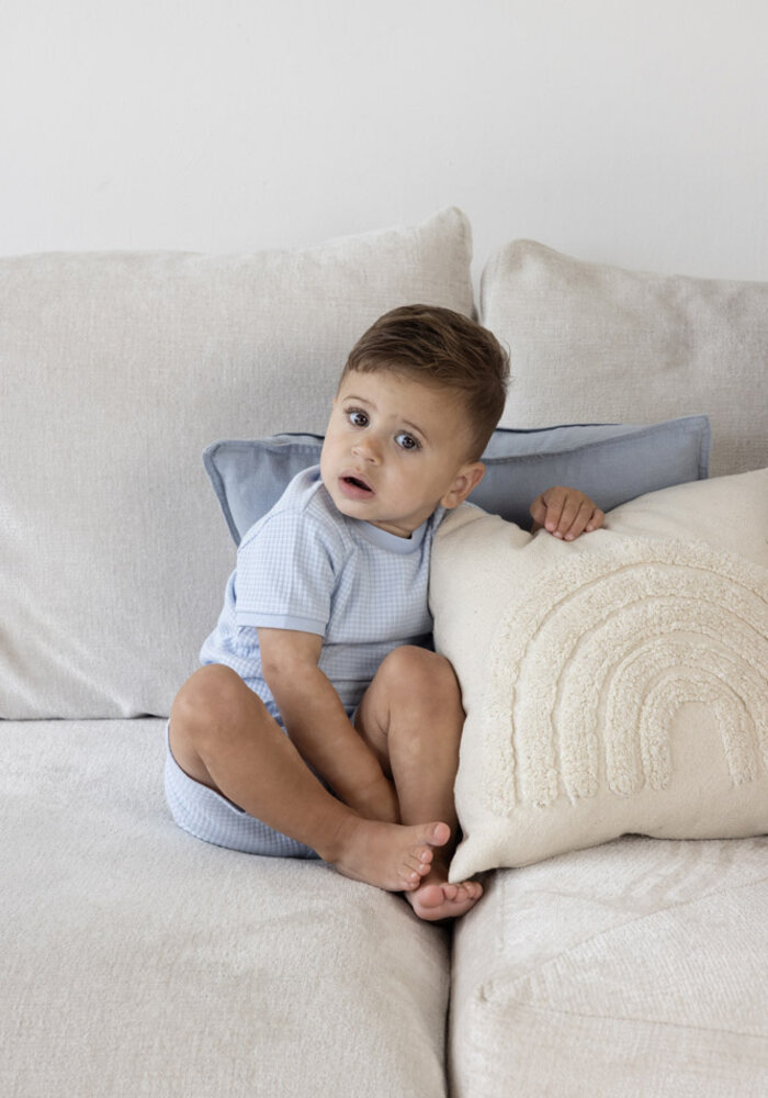 Feetje Shortama Wafel- Summer Babyblue