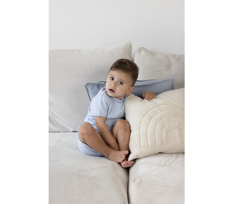 Feetje Shortama Wafel- Summer Babyblue