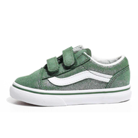Vans Old Skool V Tinsel Suede GREEN/TRUE WHITE