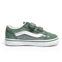 Vans Old Skool V Tinsel Suede GREEN/TRUE WHITE