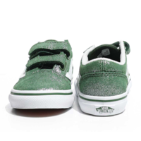 Vans Old Skool V Tinsel Suede GREEN/TRUE WHITE