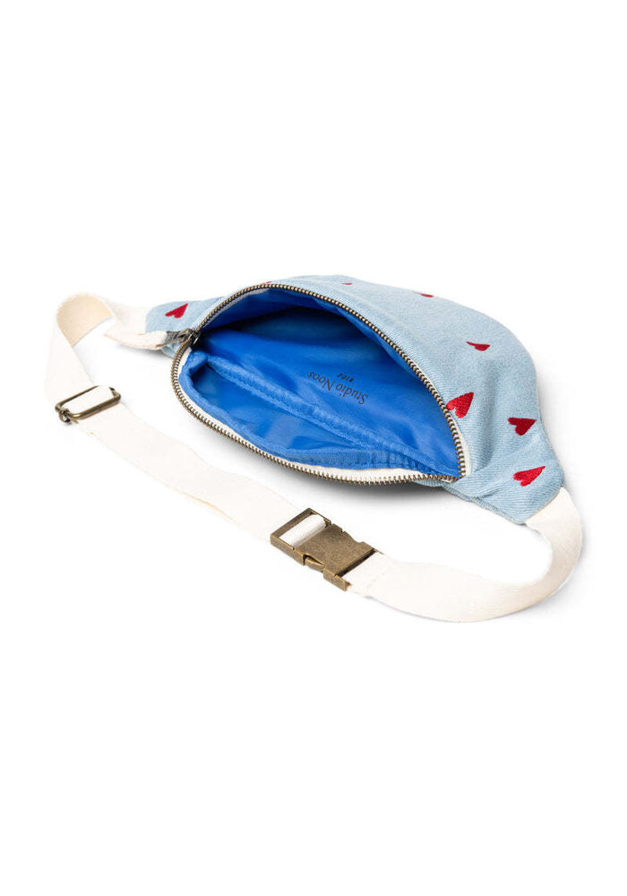 Studio Noos Denim Hearts Mini Fanny Pack