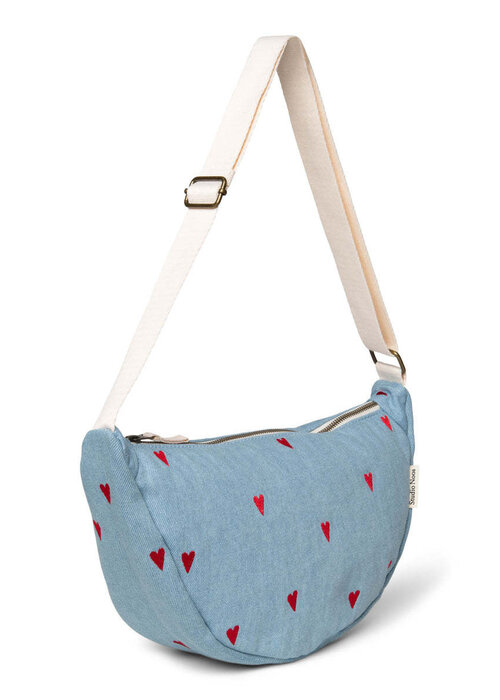 Studio Noos Studio Noos Denim Hearts Adult Fanny Pack