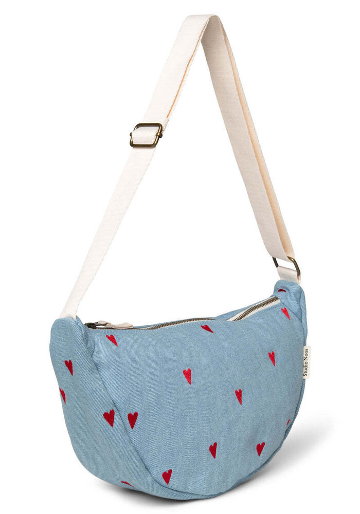 Studio Noos Denim Hearts Adult Fanny Pack