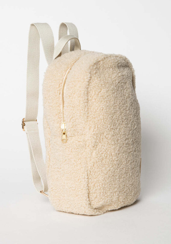 Studio Noos Ecru Teddy Mini Backpack