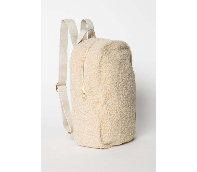 Studio Noos Ecru Teddy Mini Backpack