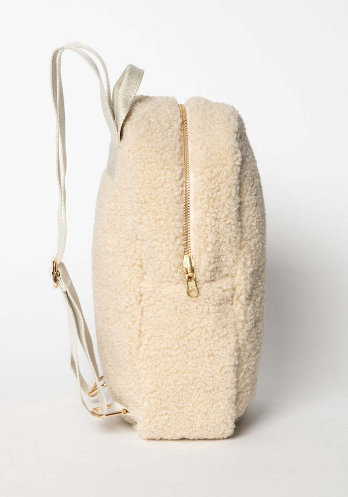 Studio Noos Ecru Teddy Mini Backpack