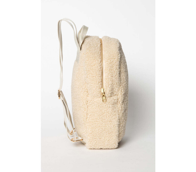 Studio Noos Ecru Teddy Mini Backpack