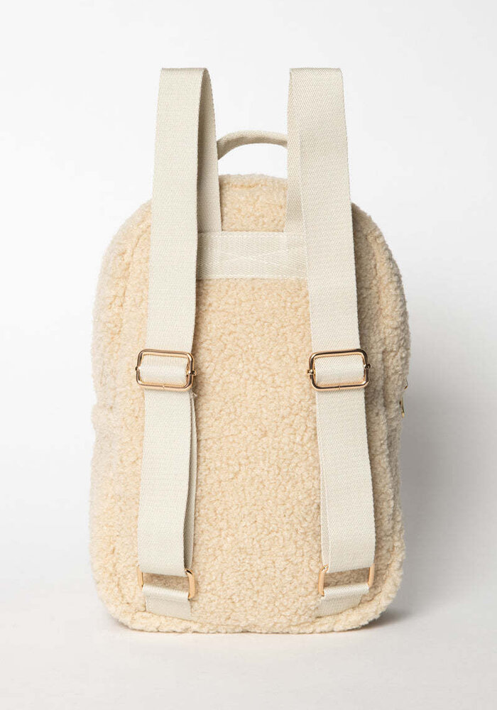 Studio Noos Ecru Teddy Mini Backpack