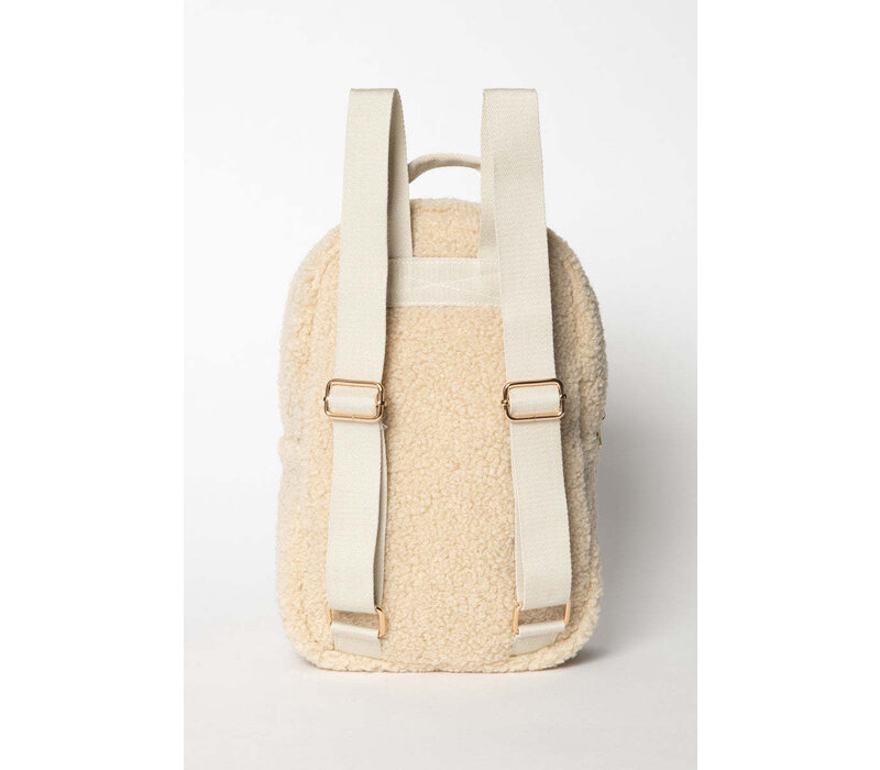 Studio Noos Ecru Teddy Mini Backpack